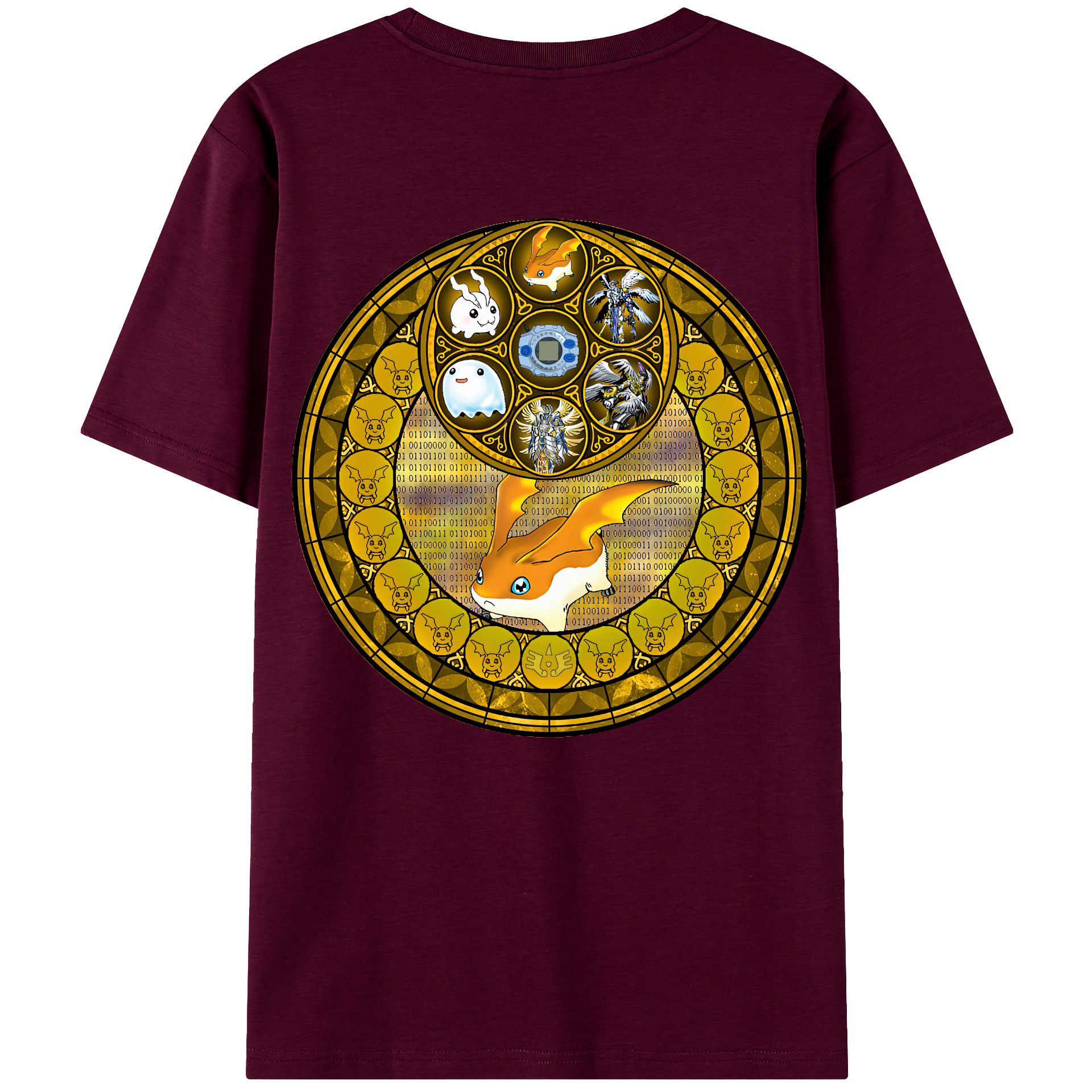 （画像用） Digimon デジタルモンスター/デジモン レディース半袖Tシャツ(バックプリント)